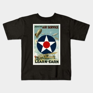 Join the Air Service, 1917. Vintage Poster Kids T-Shirt